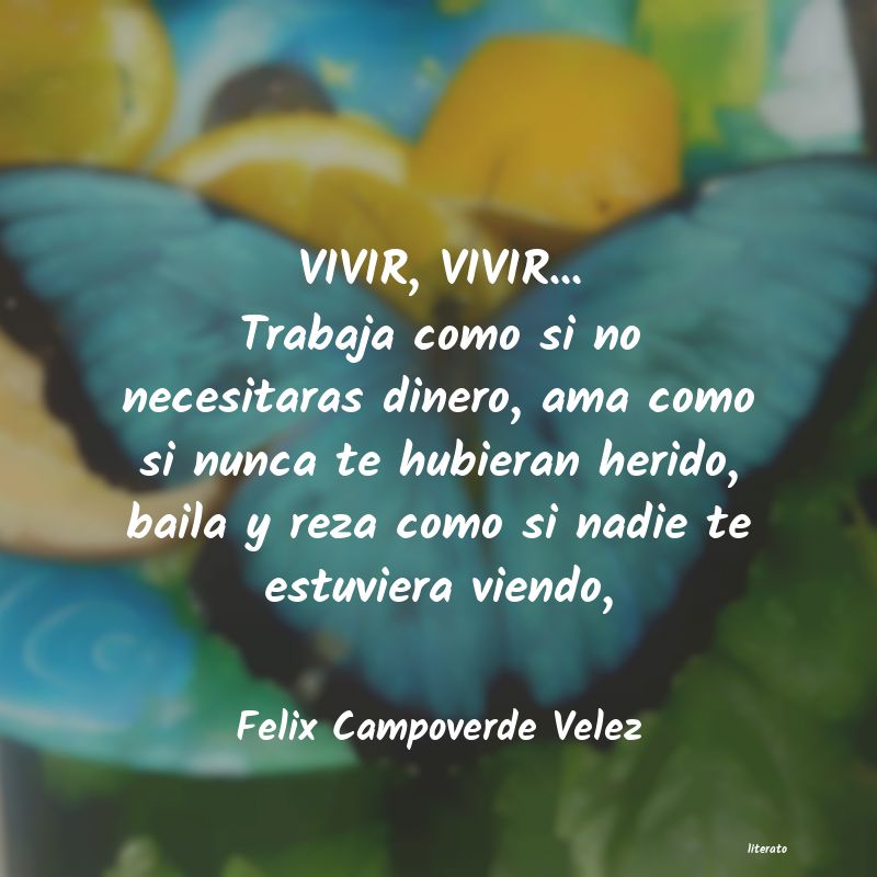 frases de Felix Campoverde Velez
