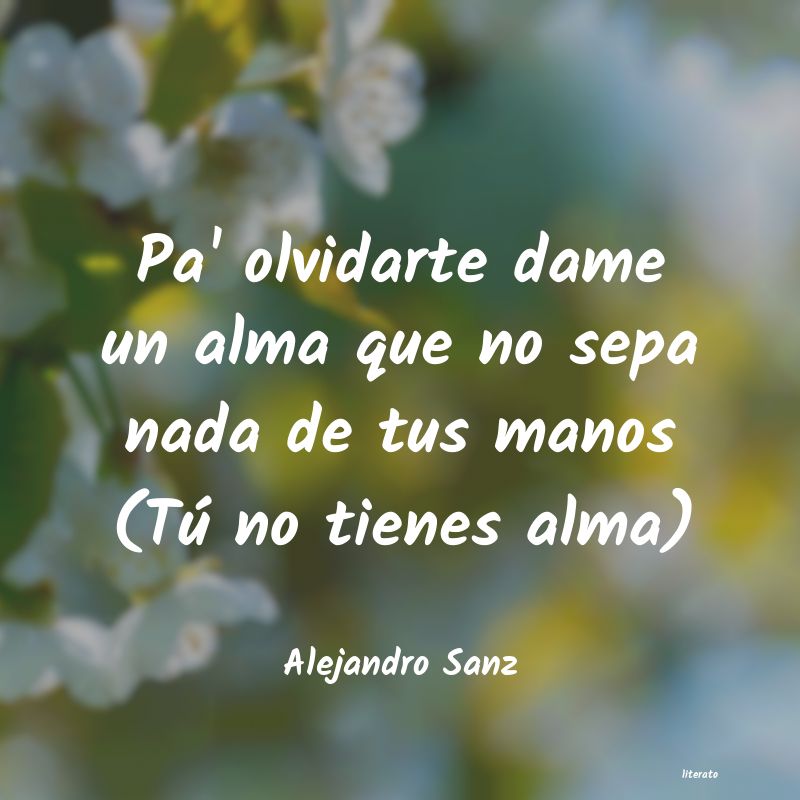 Frases de Alejandro Sanz