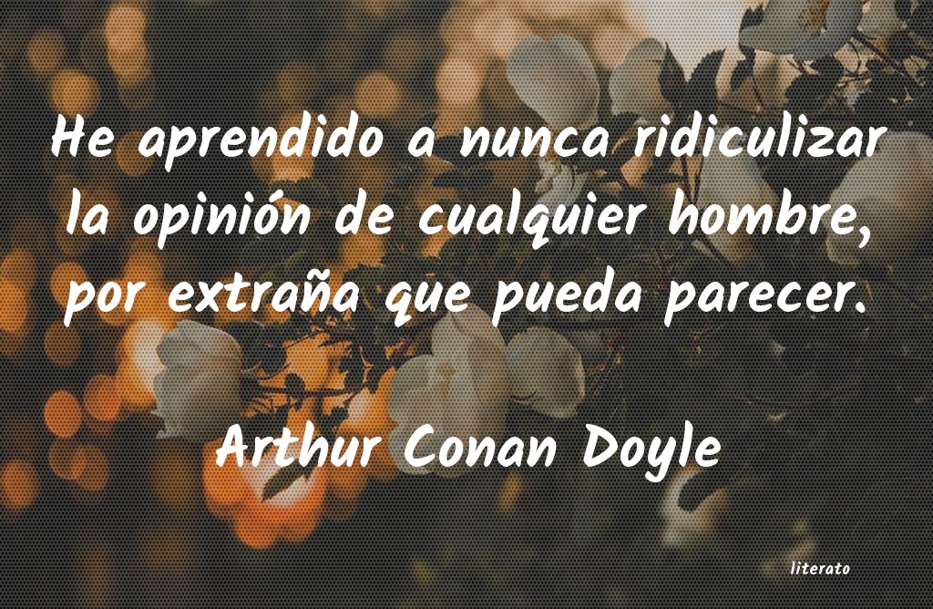 Frases de Arthur Conan Doyle