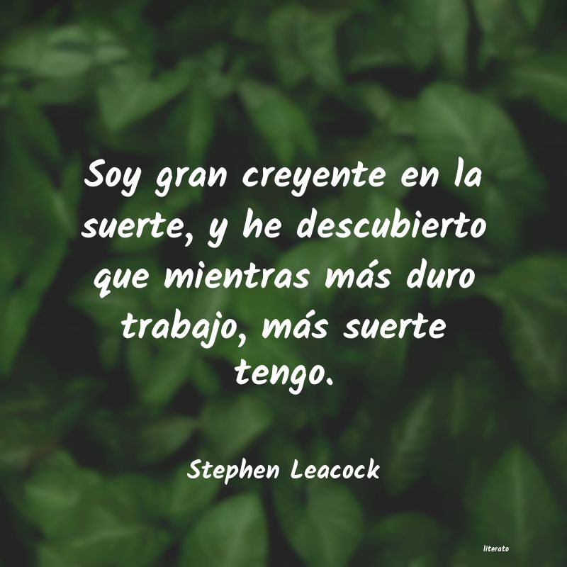 frases de Stephen Leacock