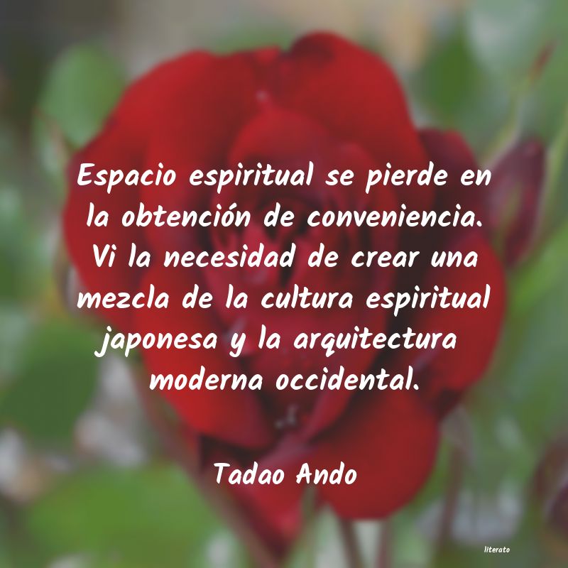 Frases de Tadao Ando