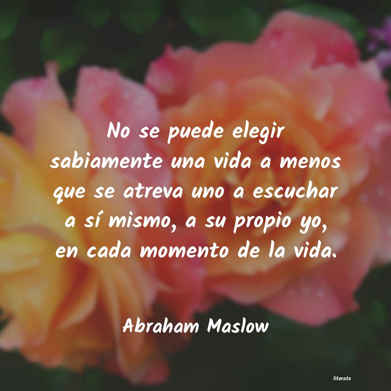 frases de Abraham Maslow
