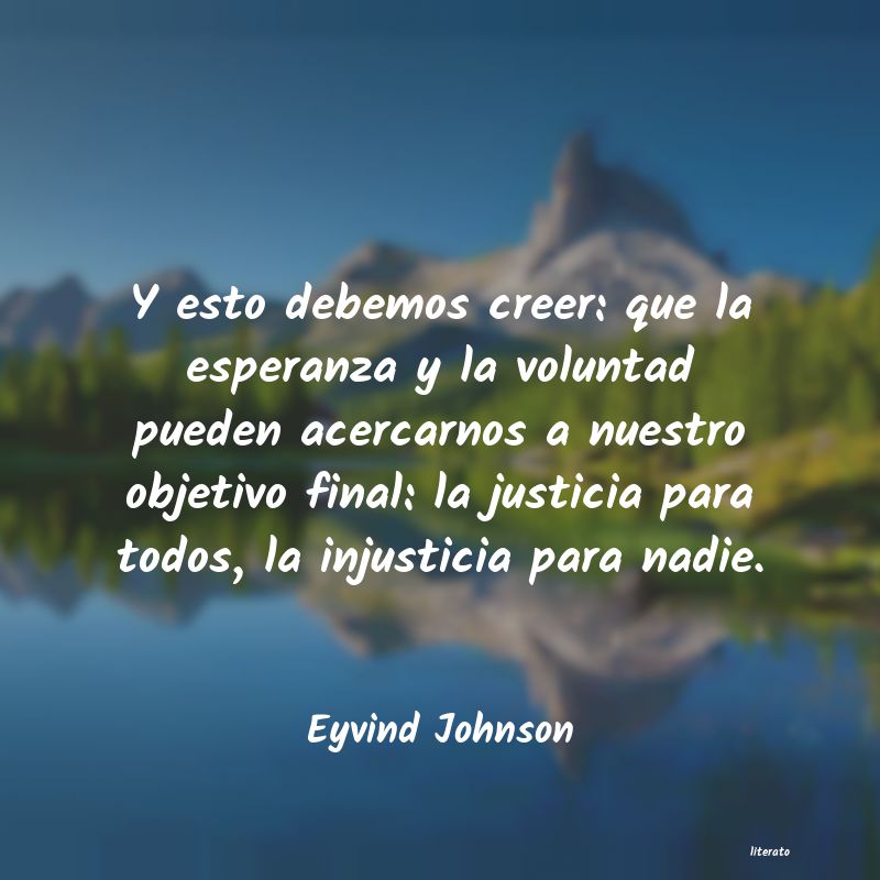 Frases de Eyvind Johnson