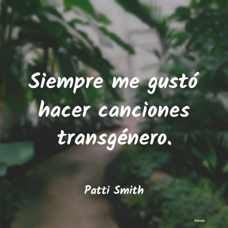 frases de Patti Smith