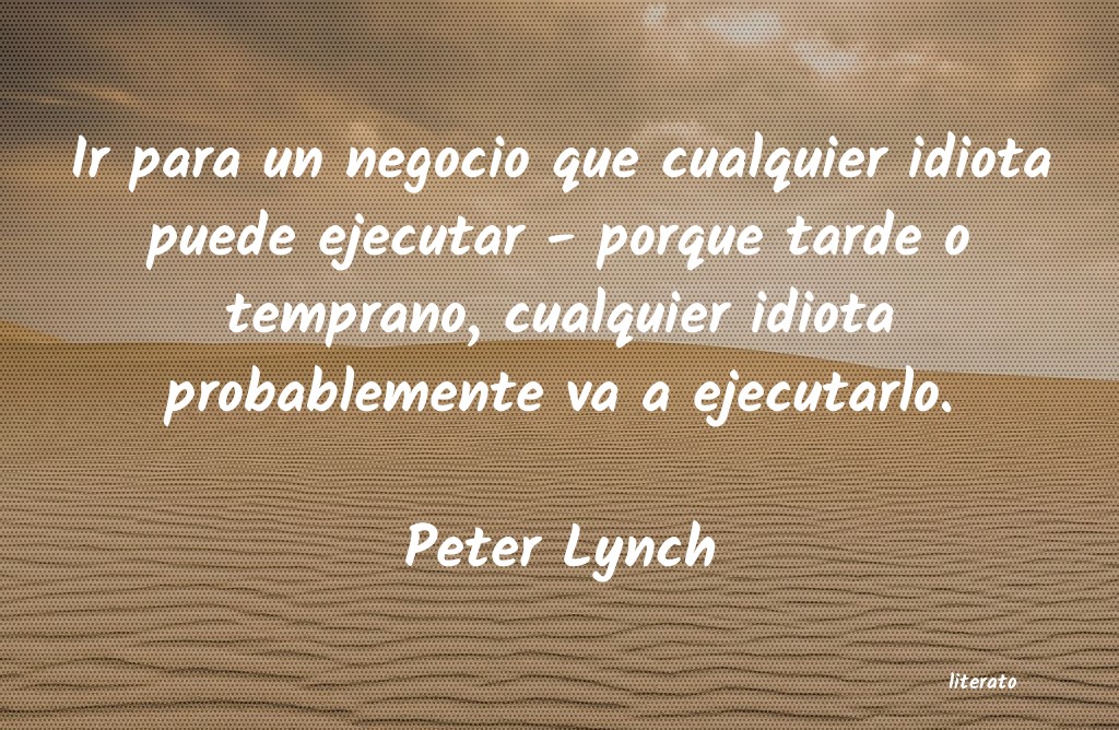 Frases de Peter Lynch