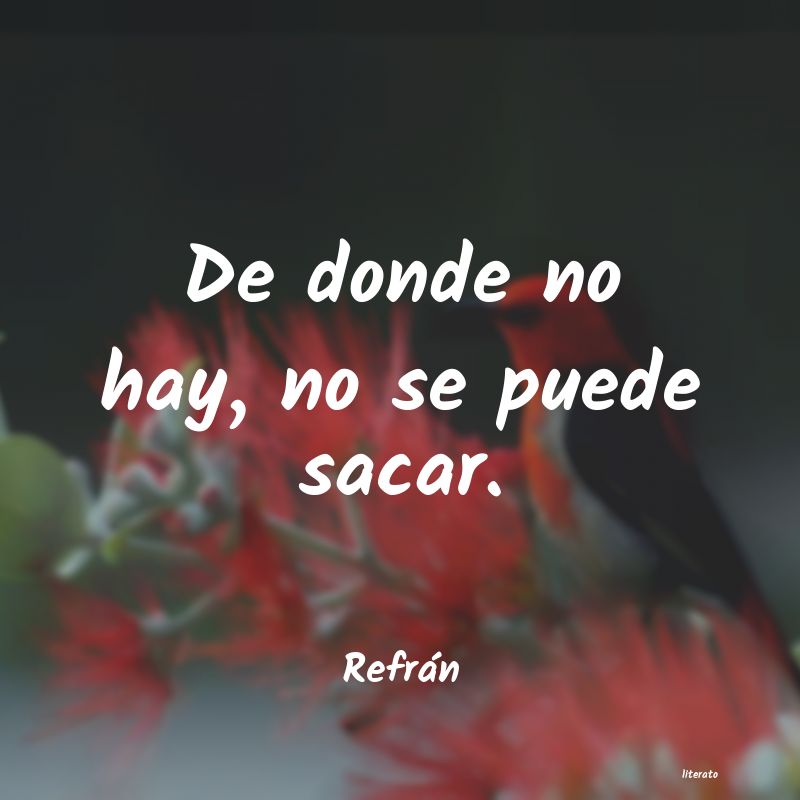 Frases de Refrán