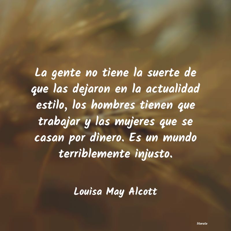 frases de Louisa May Alcott