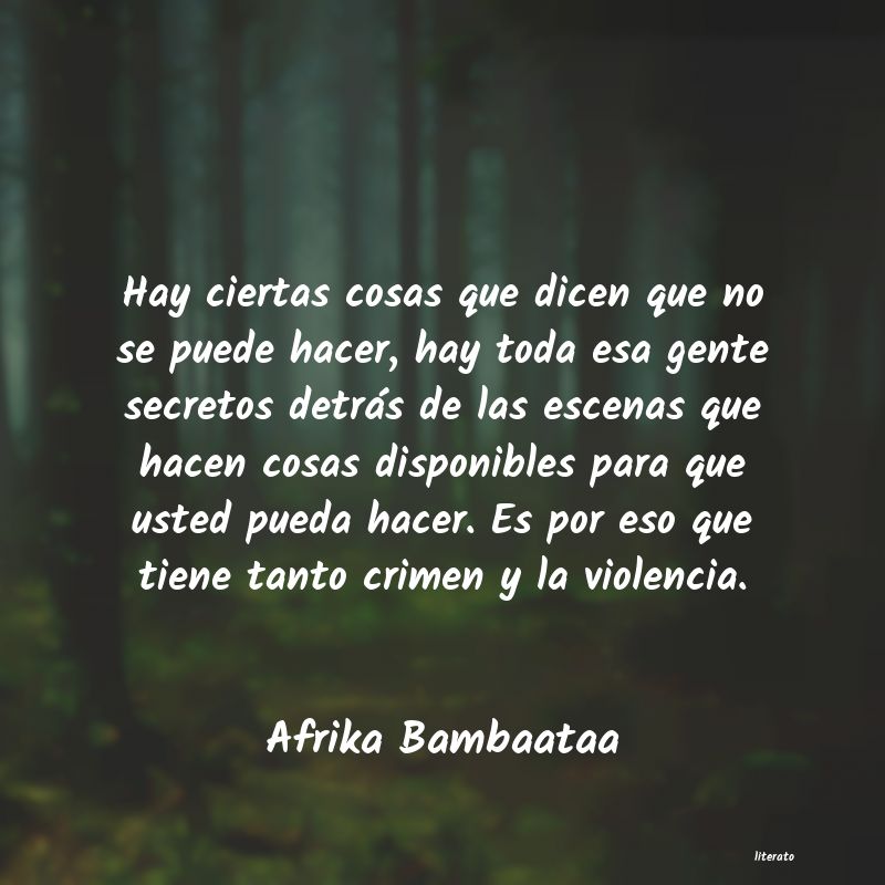frases de Afrika Bambaataa