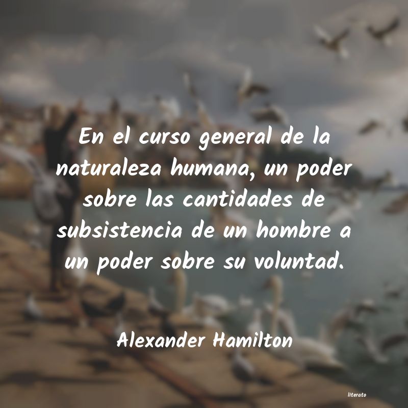 Frases de Alexander Hamilton