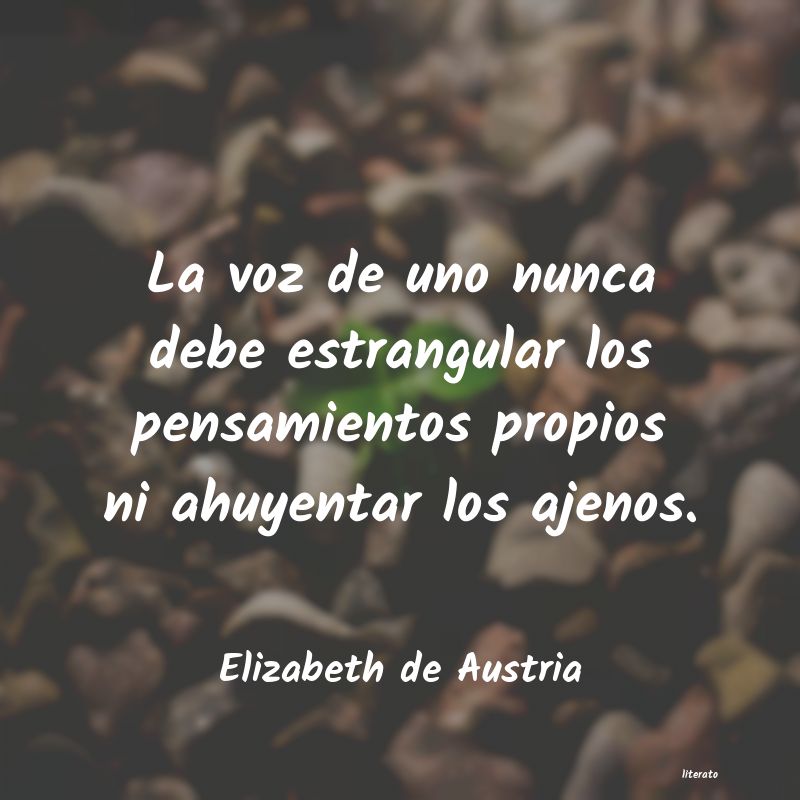frases de Elizabeth de Austria