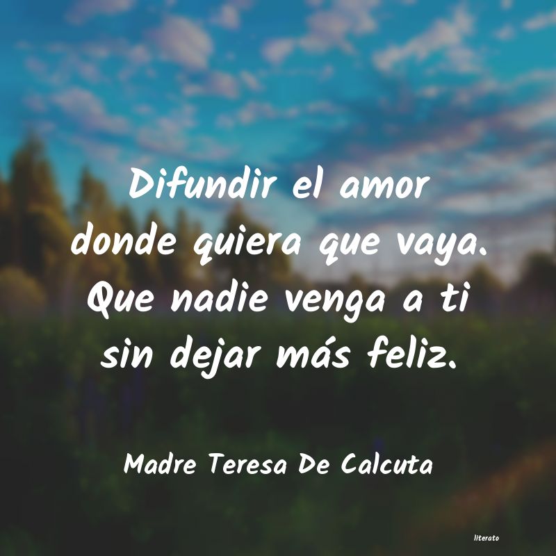 frases de Madre Teresa De Calcuta