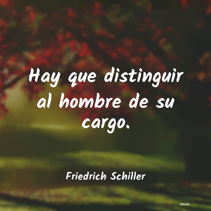 frases de Friedrich Schiller