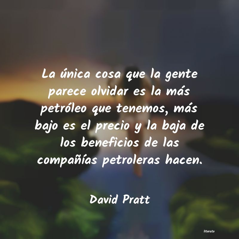 Frases de David Pratt