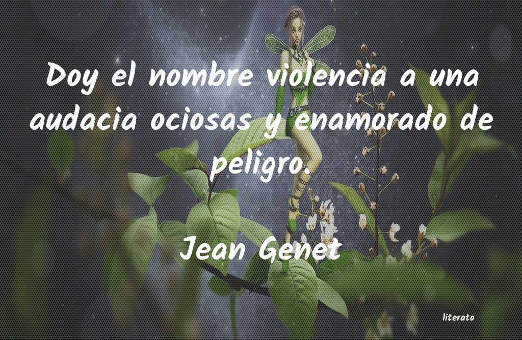 Frases de Jean Genet