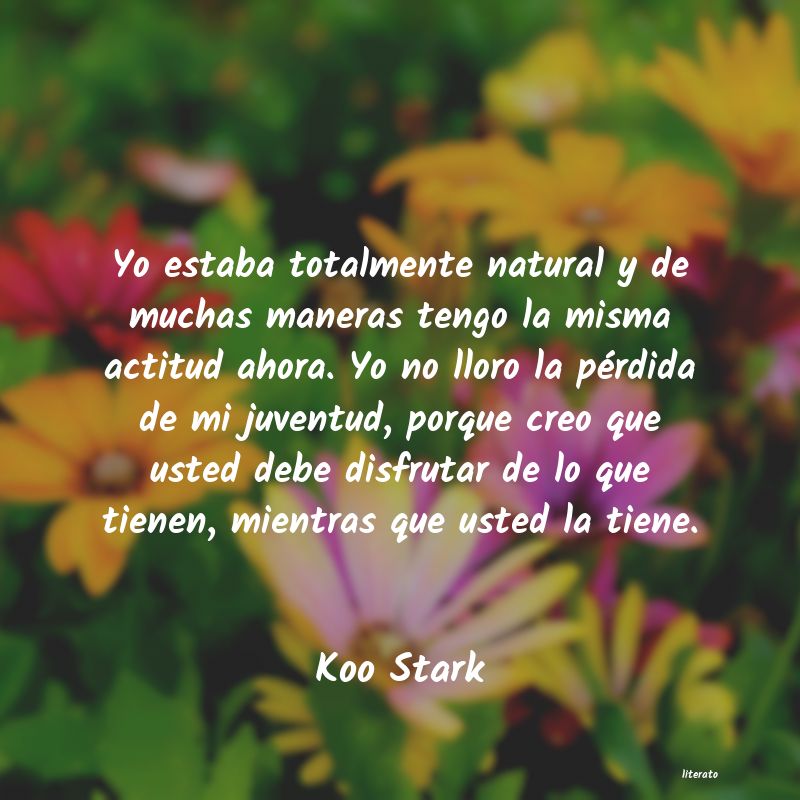 frases de Koo Stark