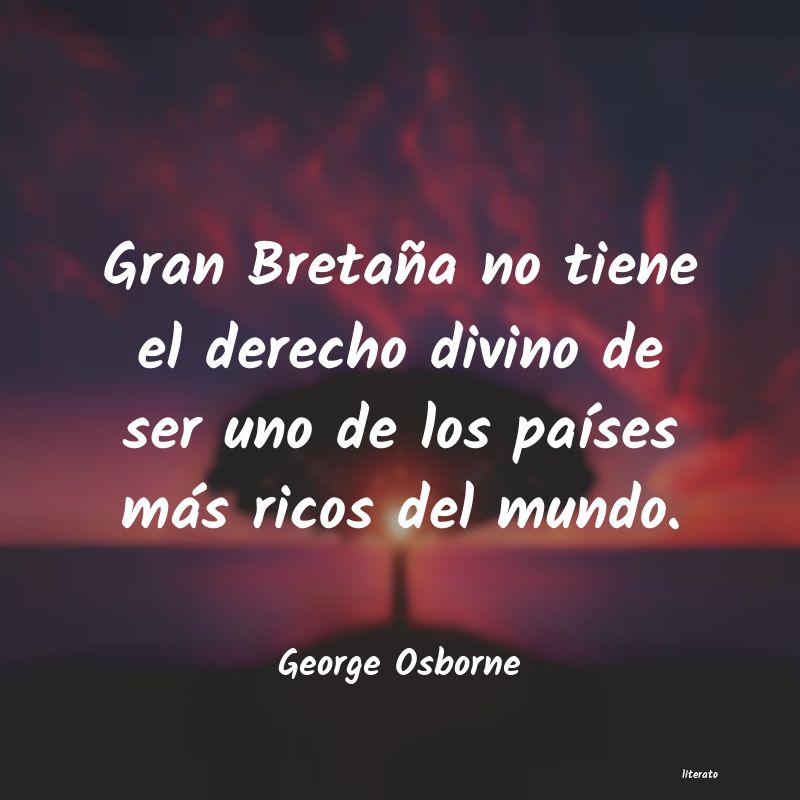 frases de George Osborne