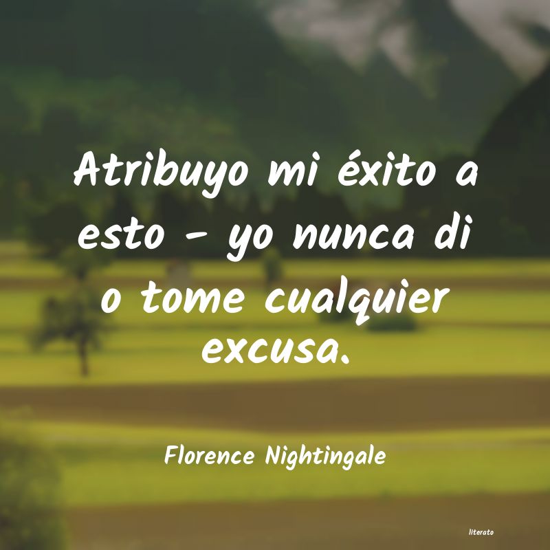 frases de Florence Nightingale