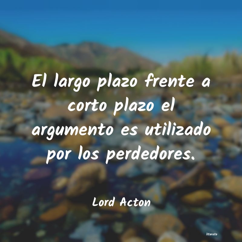 Frases de Lord Acton