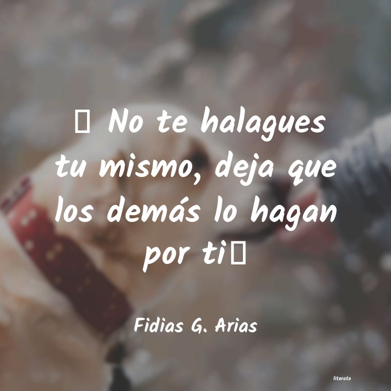 Frases de Fidias G. Arias