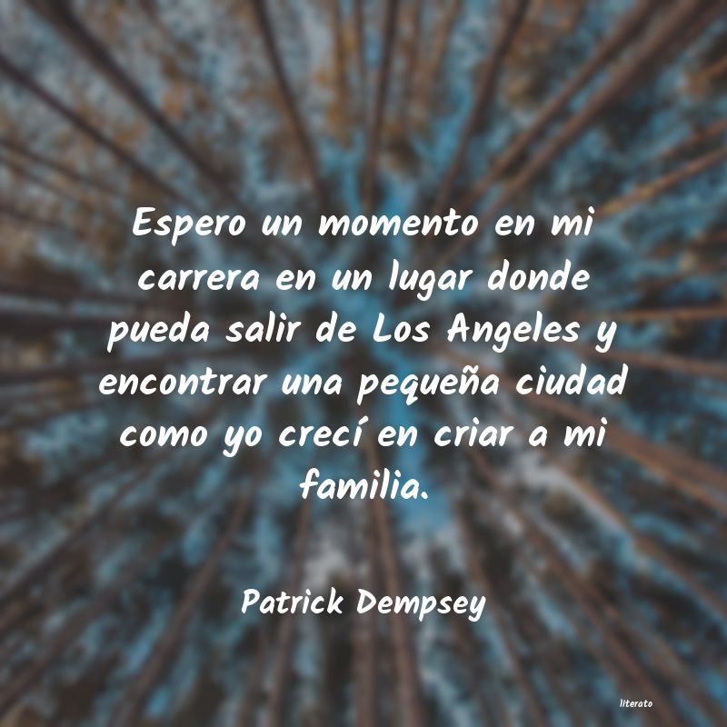 frases de Patrick Dempsey
