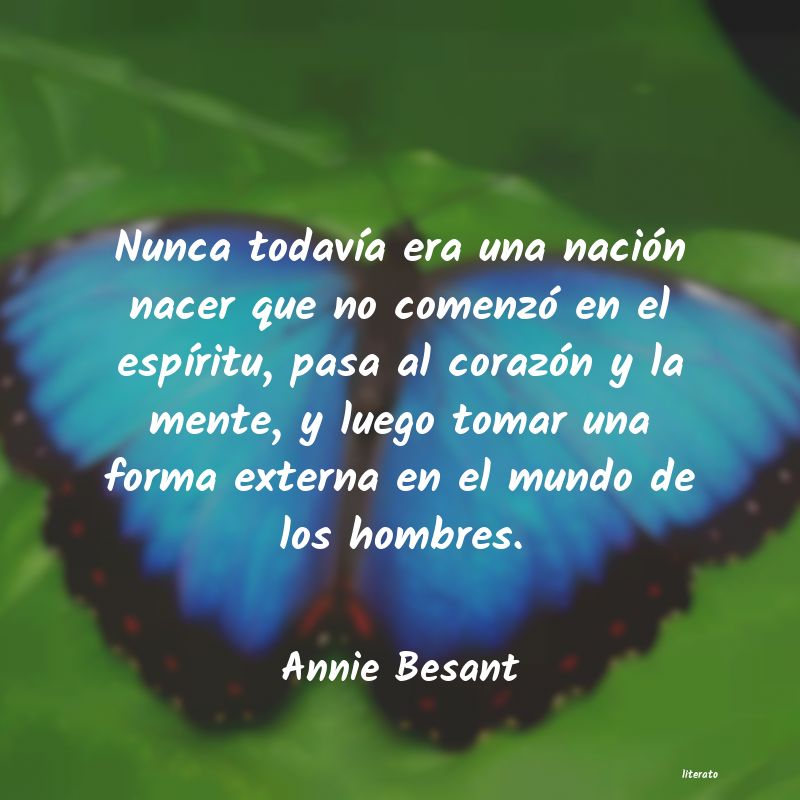 Frases de Annie Besant