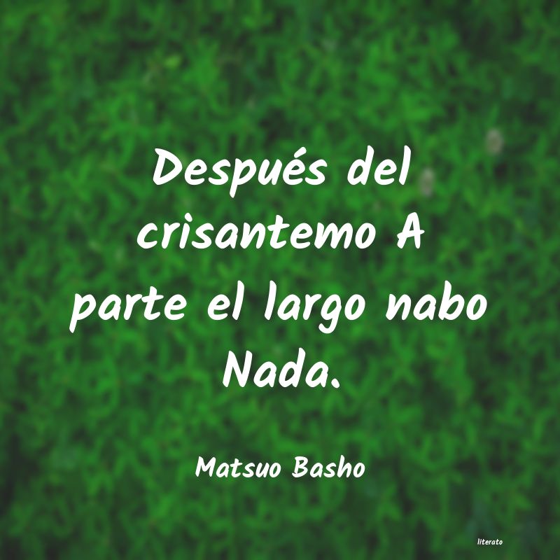 Frases de Matsuo Basho