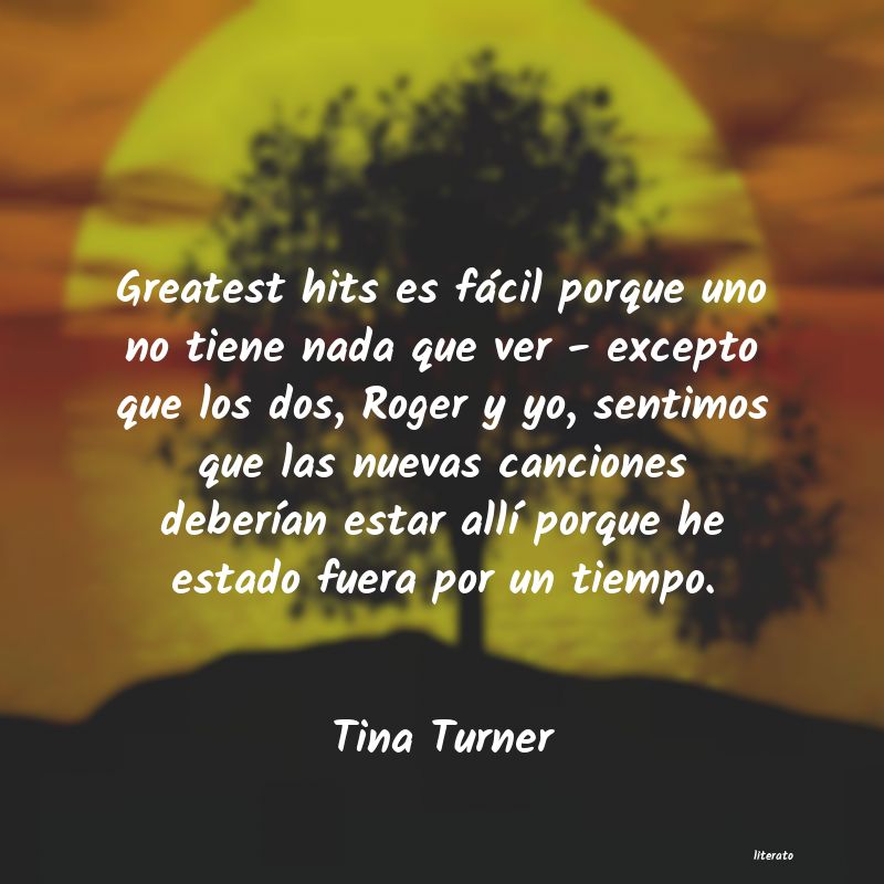 frases de Tina Turner