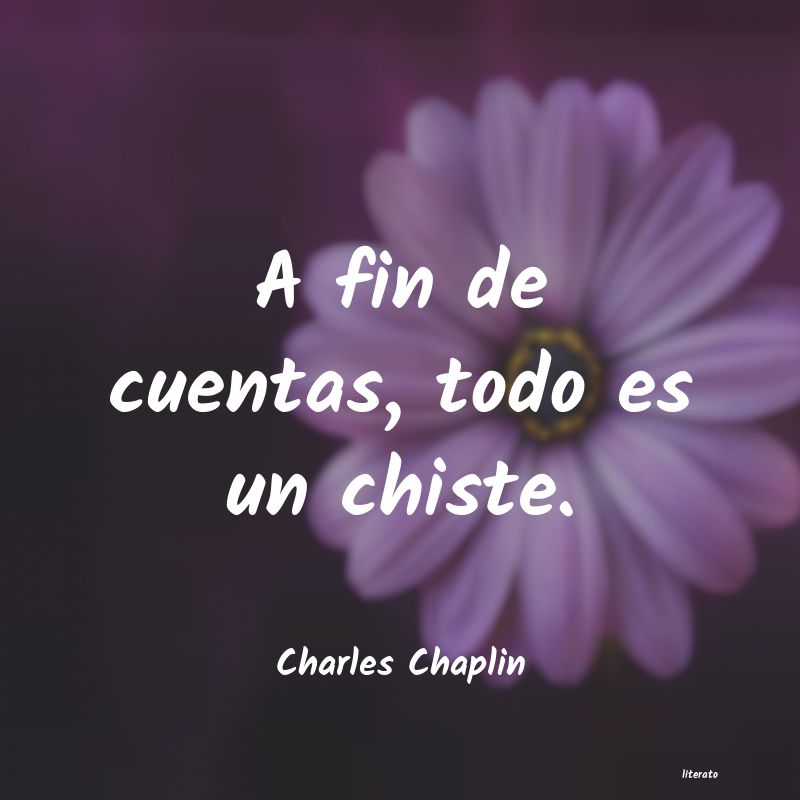 frases de Charles Chaplin