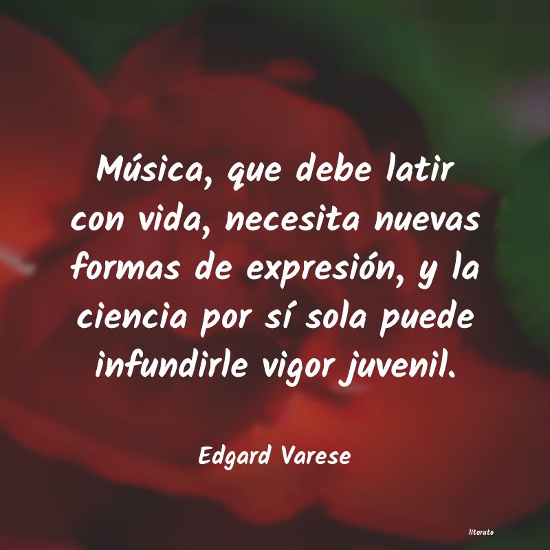 Frases de Edgard Varese
