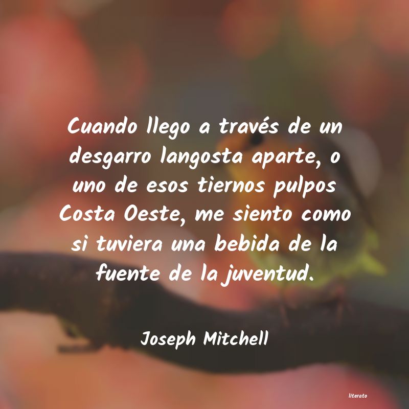 frases de Joseph Mitchell