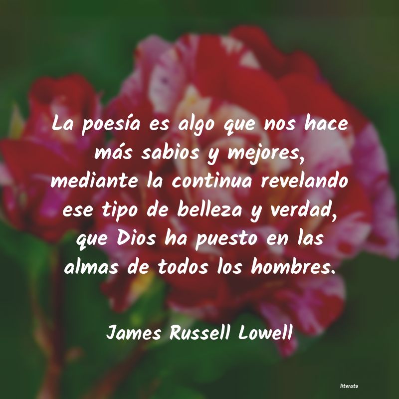 frases de James Russell Lowell