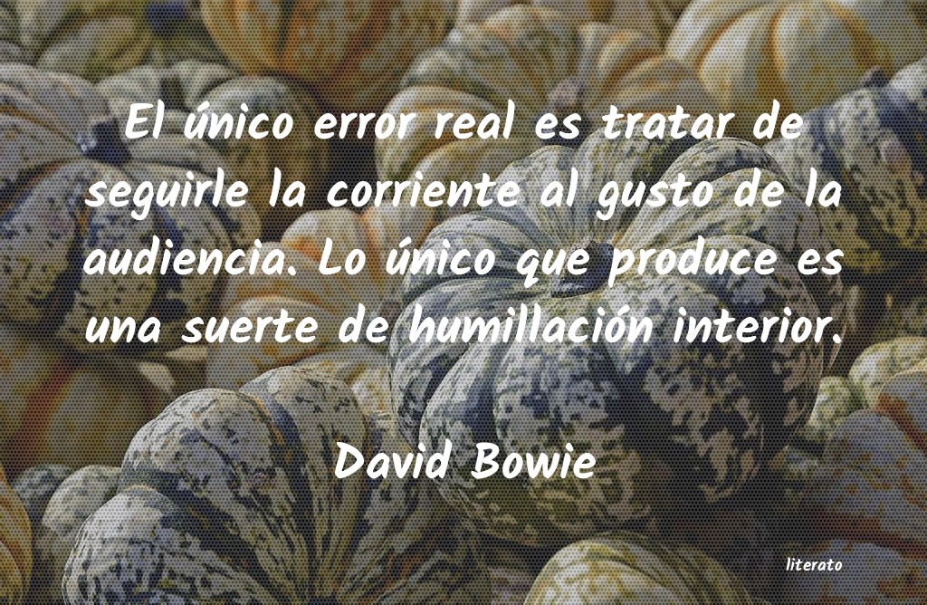 frases de David Bowie