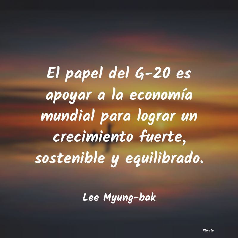 Frases de Lee Myung-bak