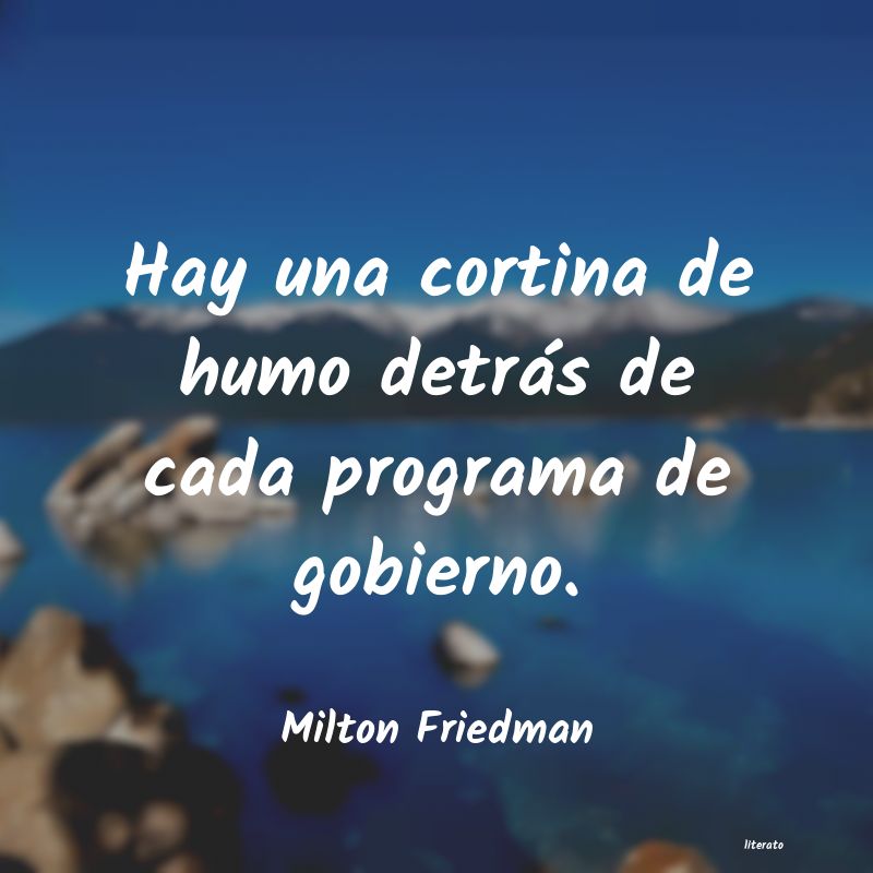 Frases de Milton Friedman