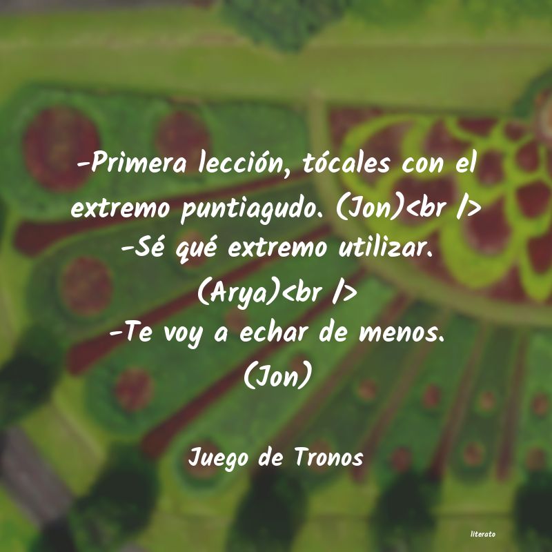 Frases de Juego de Tronos