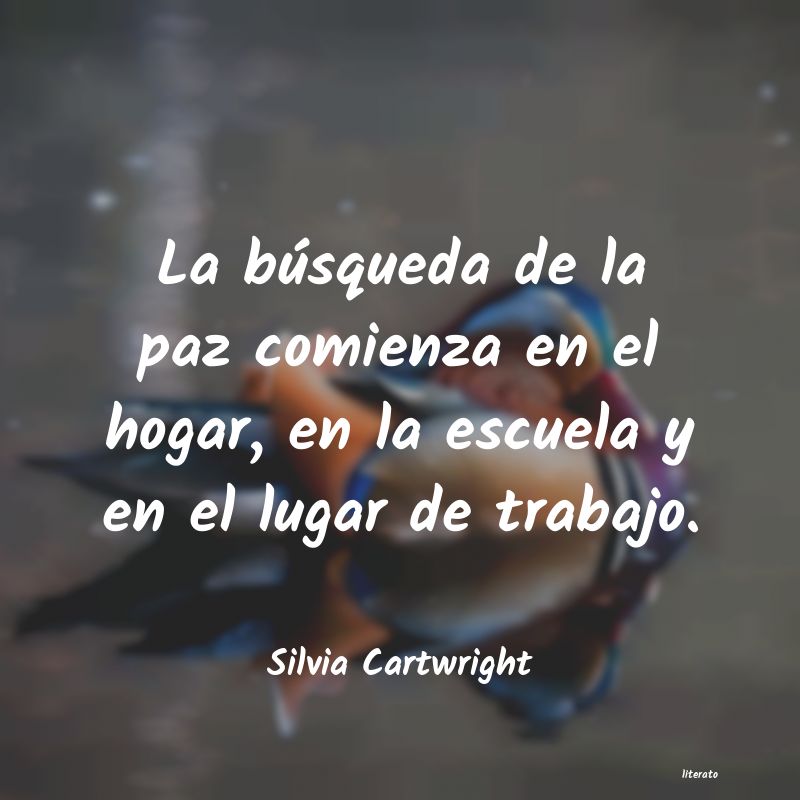 frases de Silvia Cartwright