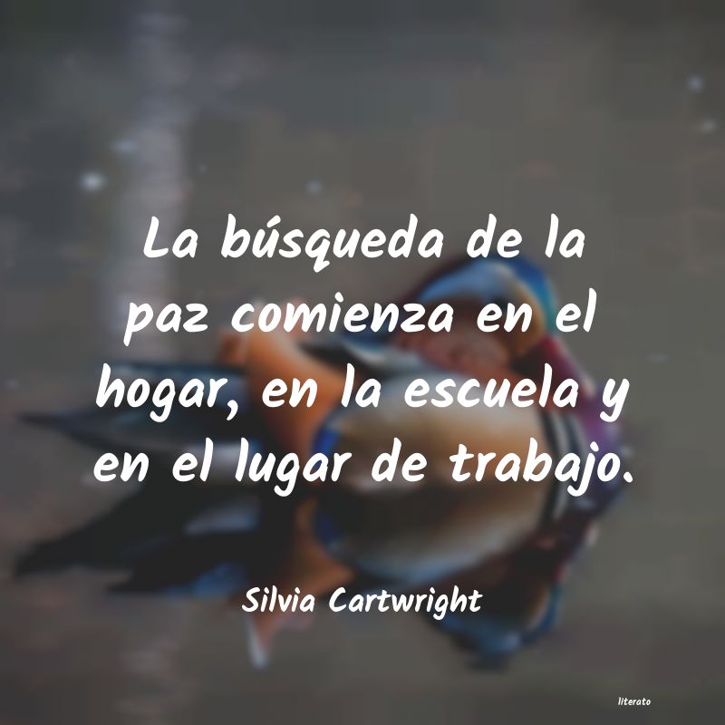 Frases de Silvia Cartwright