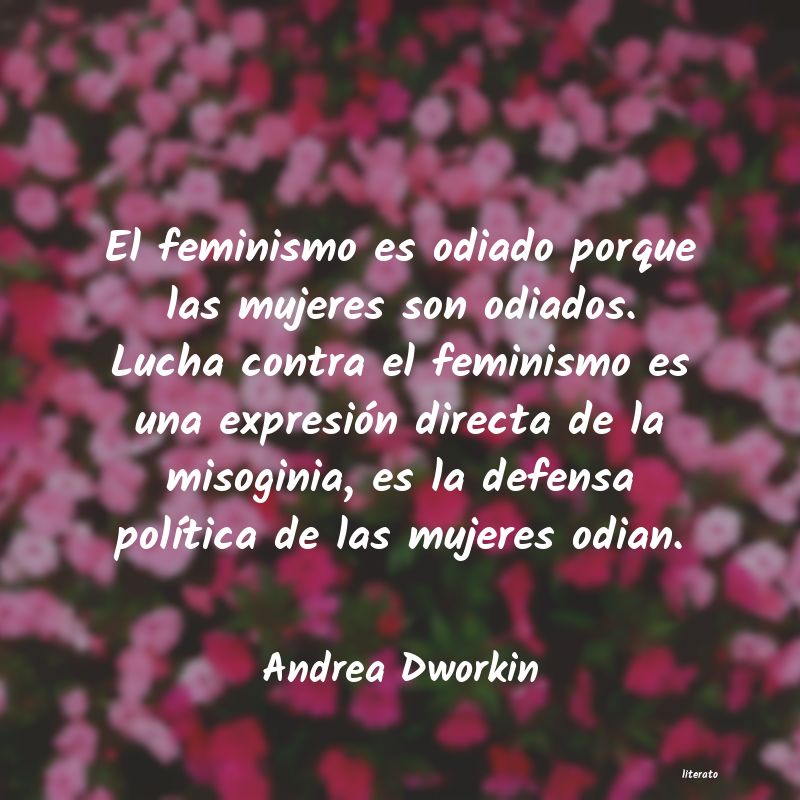 frases de Andrea Dworkin