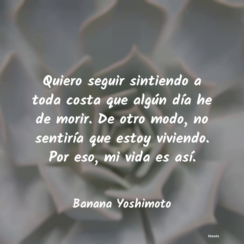 Frases de Banana Yoshimoto