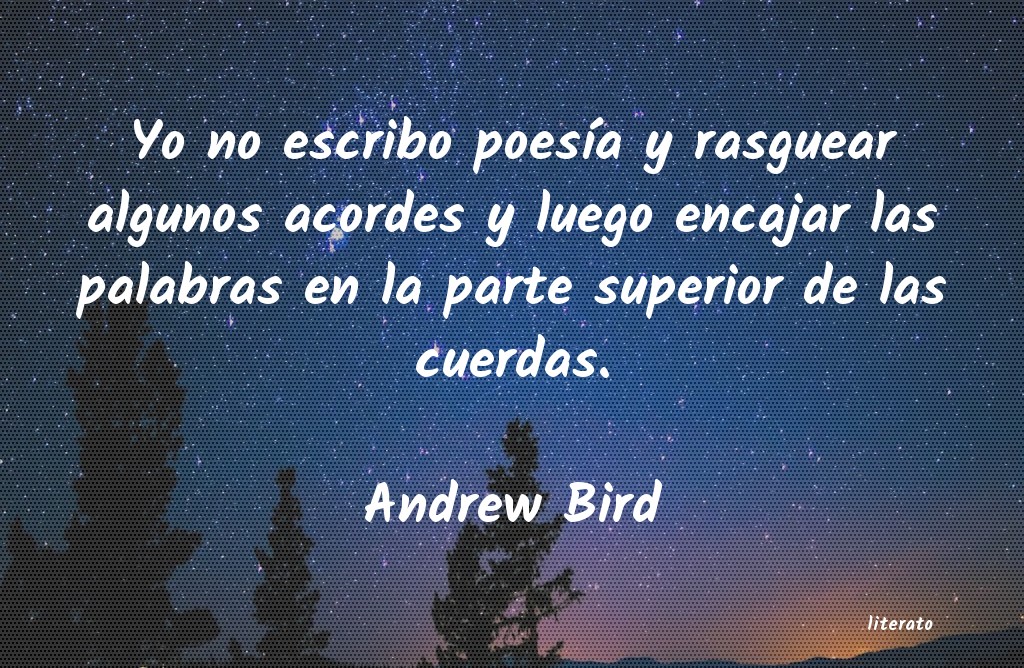 frases de Andrew Bird