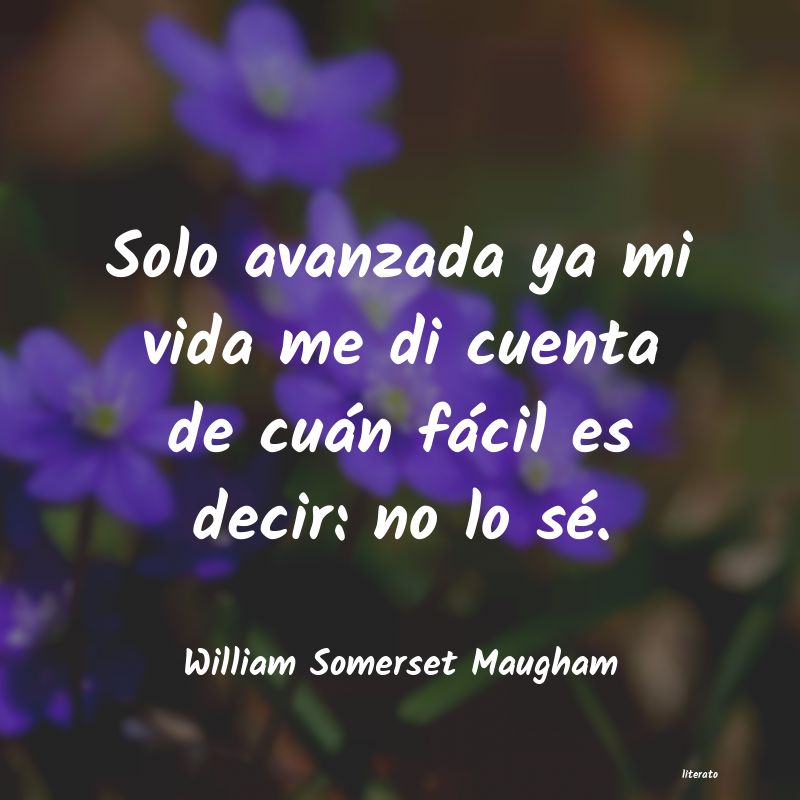 Frases de William Somerset Maugham