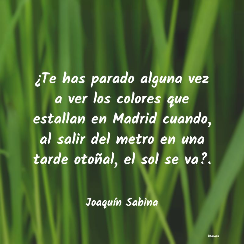 frases de JoaquÃn Sabina