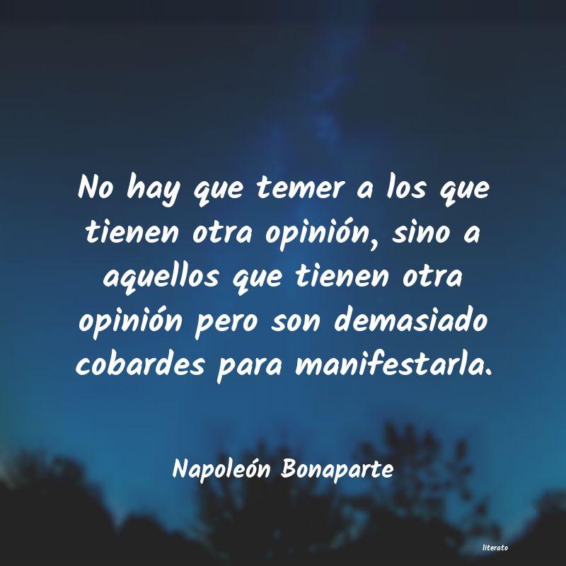 frases de Napoleón Bonaparte