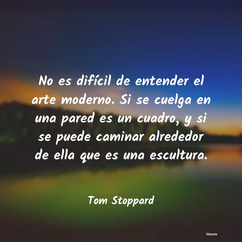 frases de Tom Stoppard