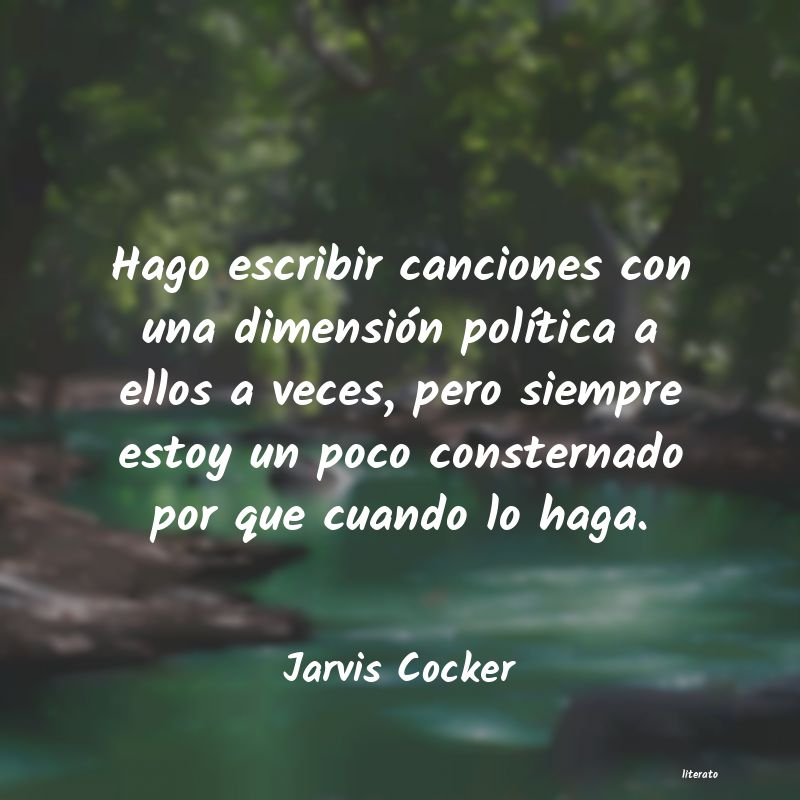 Frases de Jarvis Cocker