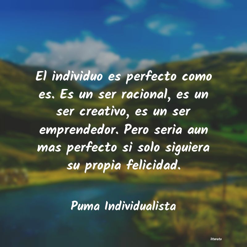 Frases de Puma Individualista
