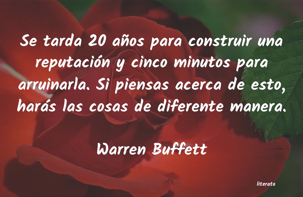 frases de Warren Buffett