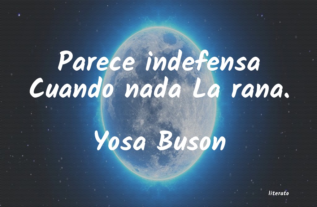 frases de Yosa Buson
