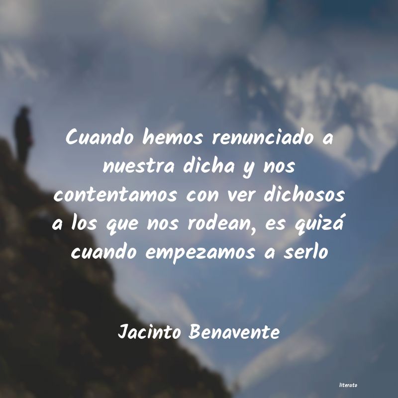 frases de Jacinto Benavente