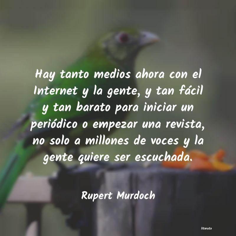 Frases de Rupert Murdoch